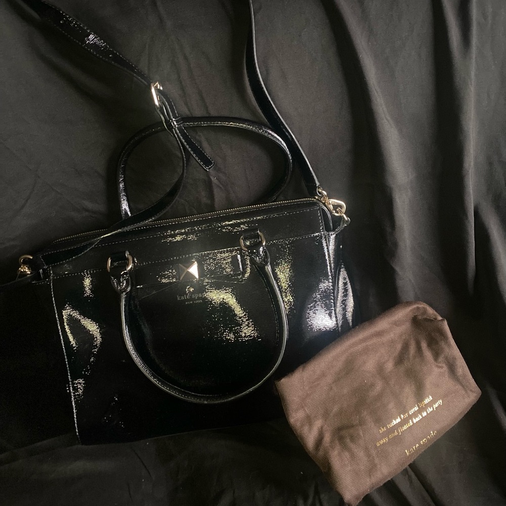 Kate Spade Beacon Court Bow Patent Leather Satchel